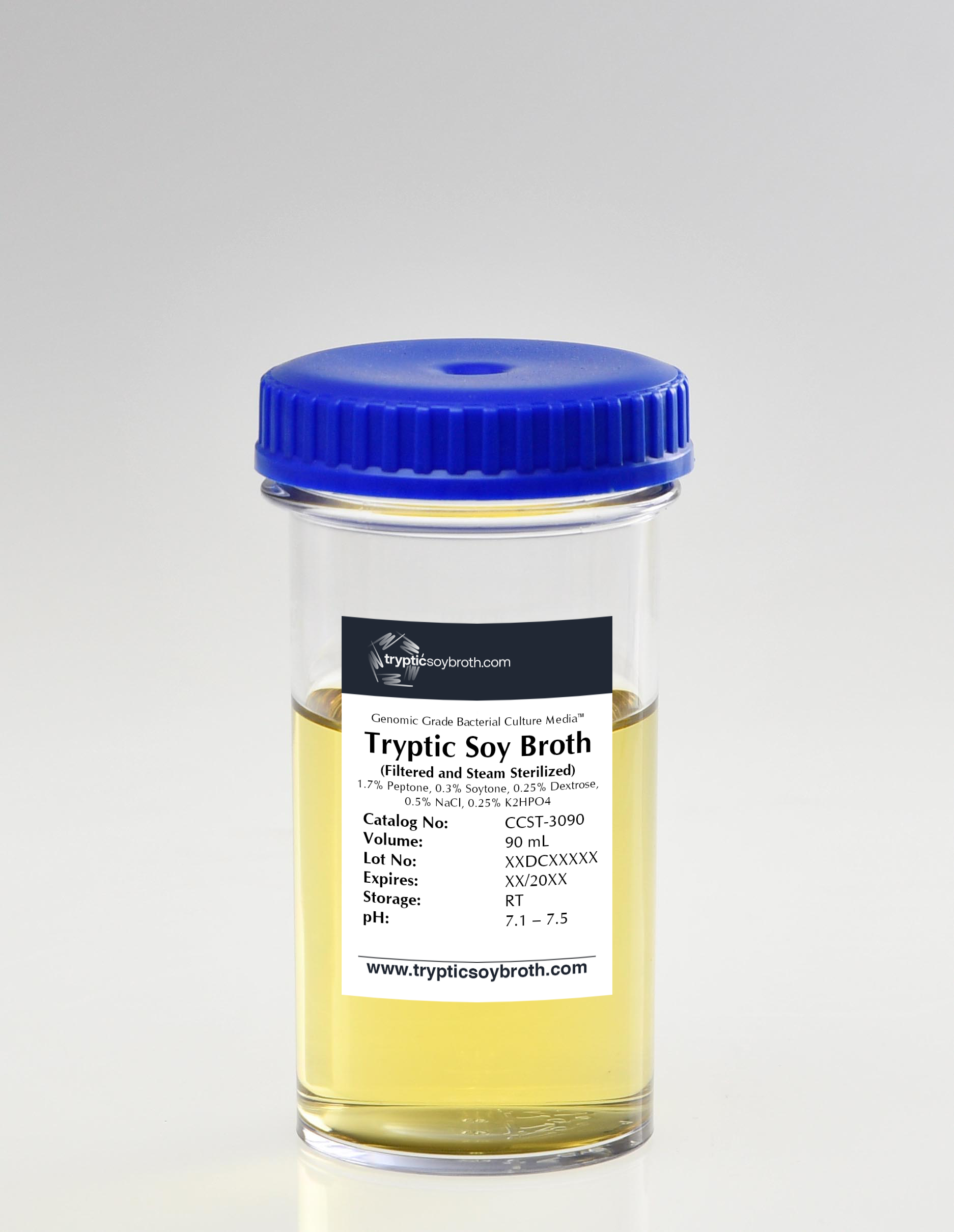 tryptic soy broth (tsb), usp, 90ml, wide mouth polycarbonate jar tryptic soy broth (tsb), usp, 90ml, wide mouth polycarbonate jar